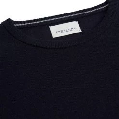 Truien Van Merino Wol Profuomo Pullover Merinowol Navy -Truien & Vesten Verkoop winkel 75178 4 1