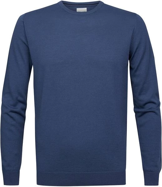 Truien Van Merino Wol Profuomo Pullover Merinowol Blauw 1 Truien Van Merino Wol Profuomo Pullover Merinowol Blauw