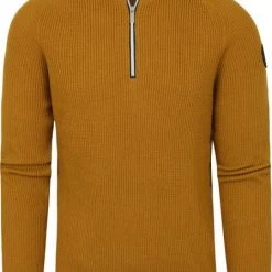 Schipperstruien & Truien Met Rits Blue Industry Zipper Trui Okergeel -Truien & Vesten Verkoop winkel 75180 1 1