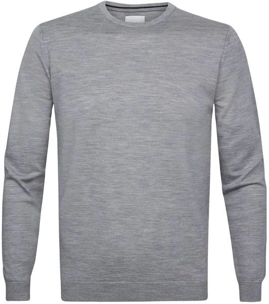 Truien Van Merino Wol Profuomo Pullover Merinowol Grijs 3 Truien Van Merino Wol Profuomo Pullover Merinowol Grijs - Afbeelding 3