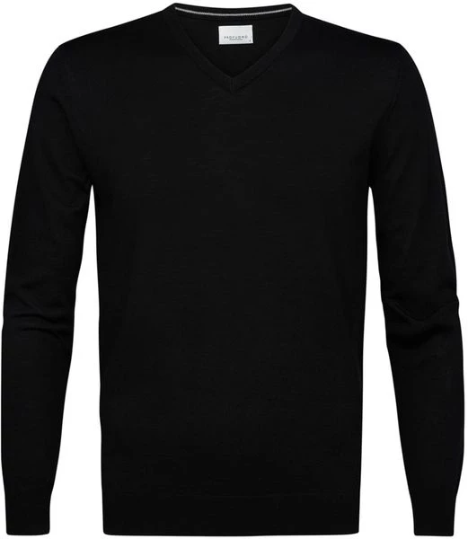 Truien Van Merino Wol Profuomo Pullover V-Hals Merinowol Zwart 1 Truien Van Merino Wol Profuomo Pullover V-Hals Merinowol Zwart