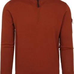 Schipperstruien & Truien Met Rits Suitable Half Zip Trui Brique
