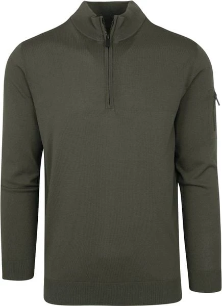 Schipperstruien & Truien Met Rits Suitable Half Zip Trui Donkergroen 5 Schipperstruien & Truien Met Rits Suitable Half Zip Trui Donkergroen - Afbeelding 5