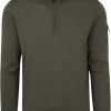 Schipperstruien & Truien Met Rits Suitable Half Zip Trui Donkergroen