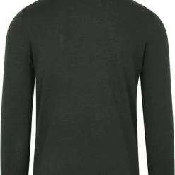 Truien Van Merino Wol Suitable Half Zip Trui Merino Donkergroen -Truien & Vesten Verkoop winkel 75236 3 1