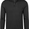 Truien Van Merino Wol Suitable Half Zip Trui Merino Antraciet