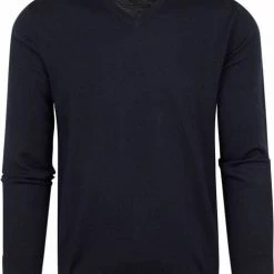 Truien Van Merino Wol Suitable Pullover V-Hals Merino Navy -Truien & Vesten Verkoop winkel 75240 1 1
