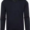 Truien Van Merino Wol Suitable Pullover V-Hals Merino Navy