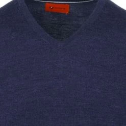 Truien Van Merino Wol Suitable Pullover V-Hals Merino Kobalt Blauw -Truien & Vesten Verkoop winkel 75241 2 1