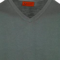Truien Van Merino Wol Suitable Pullover V-Hals Merino Groen -Truien & Vesten Verkoop winkel 75243 2 1