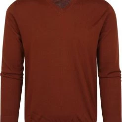 Truien Van Merino Wol Suitable Pullover V-Hals Merino Brique 9 Truien Van Merino Wol Suitable Pullover V-Hals Merino Brique -Truien & Vesten Verkoop winkel 75244 1 1