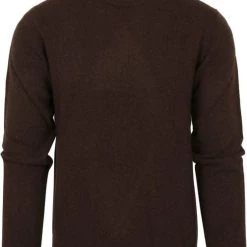 Wollen Truien Voor Heren Suitable Pullover Wol O-Hals Bruin -Truien & Vesten Verkoop winkel 75251 1 1