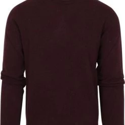 Wollen Truien Voor Heren Suitable Pullover Wol O-Hals Bordeaux -Truien & Vesten Verkoop winkel 75253 1 1