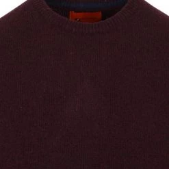Wollen Truien Voor Heren Suitable Pullover Wol O-Hals Bordeaux -Truien & Vesten Verkoop winkel 75253 2 1