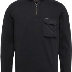 Schipperstruien & Truien Met Rits PME Legend Half Zip Trui Zwart -Truien & Vesten Verkoop winkel 75264 1 1