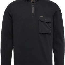 Schipperstruien & Truien Met Rits PME Legend Half Zip Trui Zwart