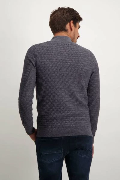 Schipperstruien & Truien Met Rits State Of Art Half Zip Structuur Donkerblauw 4 Schipperstruien & Truien Met Rits State Of Art Half Zip Structuur Donkerblauw - Afbeelding 4