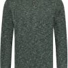 Schipperstruien & Truien Met Rits State Of Art Half Zip Melange Mosgroen