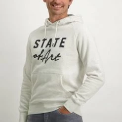 Hoodies State Of Art Hoodie Logo Greige -Truien & Vesten Verkoop winkel 75276 2 1