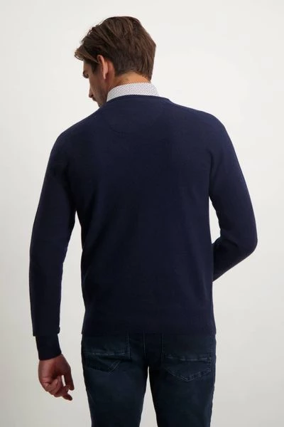 Wollen Truien Voor Heren State Of Art Trui Wol Navy 4 Wollen Truien Voor Heren State Of Art Trui Wol Navy - Afbeelding 4