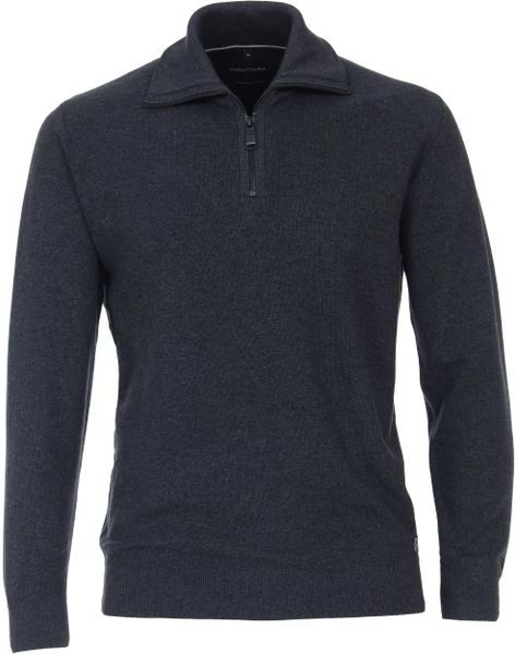 Schipperstruien & Truien Met Rits Casa Moda Halfzip Trui Donkerblauw 1 Schipperstruien & Truien Met Rits Casa Moda Halfzip Trui Donkerblauw