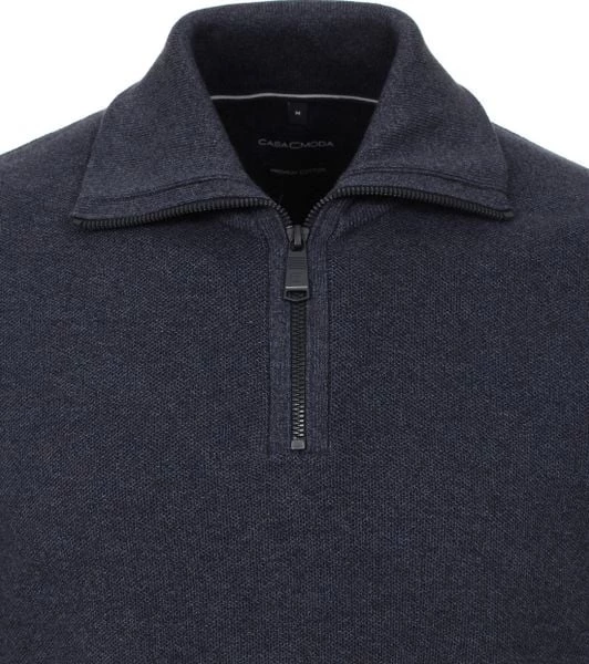 Schipperstruien & Truien Met Rits Casa Moda Halfzip Trui Donkerblauw 5 Schipperstruien & Truien Met Rits Casa Moda Halfzip Trui Donkerblauw - Afbeelding 5