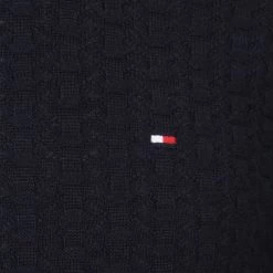 Pullover Tommy Hilfiger Trui Structuur Donkerblauw -Truien & Vesten Verkoop winkel 75398 3