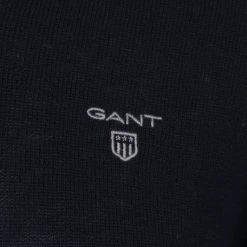 Lamswollen Truien Gant Trui Lamswol Navy -Truien & Vesten Verkoop winkel 75442 3