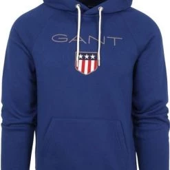Hoodies Gant Hoodie Shield Royal Blauw -Truien & Vesten Verkoop winkel 75444 1 1