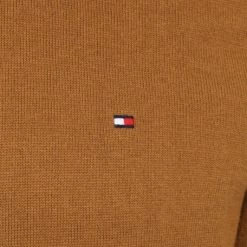 Coltruien Voor Heren Tommy Hilfiger Coltrui Camel -Truien & Vesten Verkoop winkel 75446 3