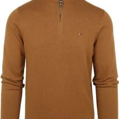 Schipperstruien & Truien Met Rits Tommy Hilfiger Half Zip Trui Camel