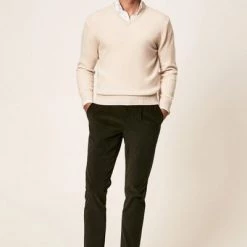 Lamswollen Truien Hackett Pullover Lamswol V-Hals Ecru 9 Lamswollen Truien Hackett Pullover Lamswol V-Hals Ecru -Truien & Vesten Verkoop winkel 75474 4