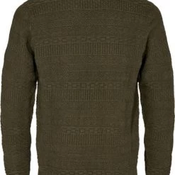 Sweaters Anerkjendt Trui Sune Jacquard Donkergroen -Truien & Vesten Verkoop winkel 75478 2 1