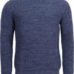 Lamswollen Truien Barbour Trui Lamswol Knitted Navy -Truien & Vesten Verkoop winkel 75482 1 1