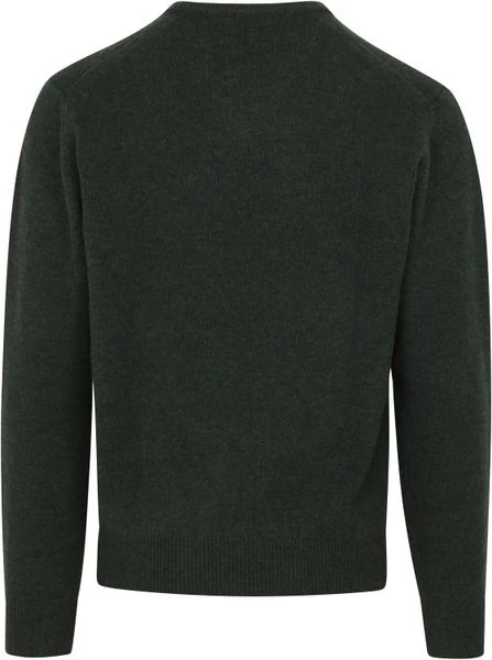 Lamswollen Truien Hackett Pullover Lamswol V-Hals Donkergroen 4 Lamswollen Truien Hackett Pullover Lamswol V-Hals Donkergroen - Afbeelding 4