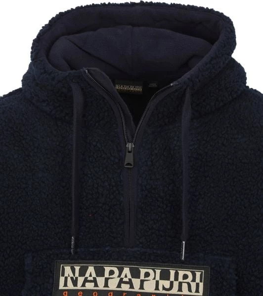 Hoodies Napapijri Burgee Teddy Hoodie Navy 6 Hoodies Napapijri Burgee Teddy Hoodie Navy - Afbeelding 6