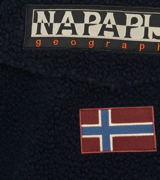 Hoodies Napapijri Burgee Teddy Hoodie Navy 3 Hoodies Napapijri Burgee Teddy Hoodie Navy - Afbeelding 3