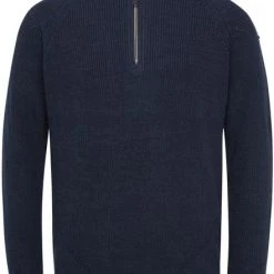 Schipperstruien & Truien Met Rits Vanguard Trui Knitted Half Zip Navy