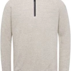 Schipperstruien & Truien Met Rits Vanguard Trui Knitted Half Zip Beige -Truien & Vesten Verkoop winkel 75529 1 1