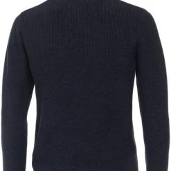 Schipperstruien & Truien Met Rits Casa Moda Halfzip Trui Navy -Truien & Vesten Verkoop winkel 75535 4