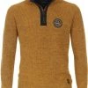 Schipperstruien & Truien Met Rits Casa Moda Halfzip Trui Geel