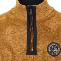 Schipperstruien & Truien Met Rits Casa Moda Halfzip Trui Geel -Truien & Vesten Verkoop winkel 75536 2 1