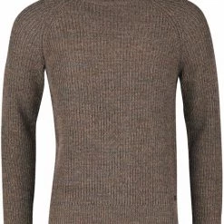Lamswollen Truien Barbour Trui Lamswol Knitted Bruin