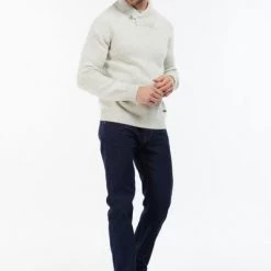 Wollen Truien Voor Heren Barbour Trui Wol Lichtbeige -Truien & Vesten Verkoop winkel 75541 3