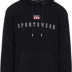 Hoodies Gant Hoodie Fleece Navy -Truien & Vesten Verkoop winkel 75562 1 1