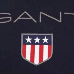 Hoodies Gant Hoodie Shield Navy -Truien & Vesten Verkoop winkel 75567 3