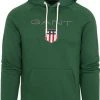 Hoodies Gant Hoodie Shield Donkergroen