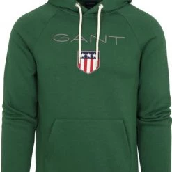 Hoodies Gant Hoodie Shield Donkergroen