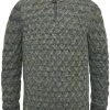 Schipperstruien & Truien Met Rits Vanguard Trui Knitted Half Zip Grijs Melange
