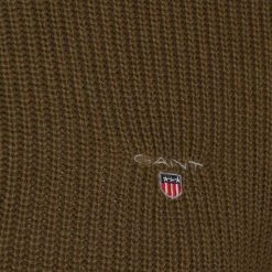 Wollen Truien Voor Heren Gant Halfzip Wol Donkergroen -Truien & Vesten Verkoop winkel 75604 3